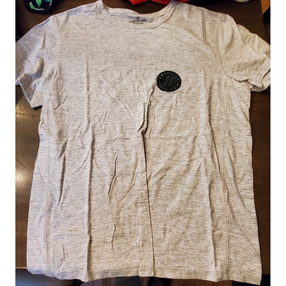 American Eagle Outfitters Mens Graphic Tee Grey Shirt - Active Flex